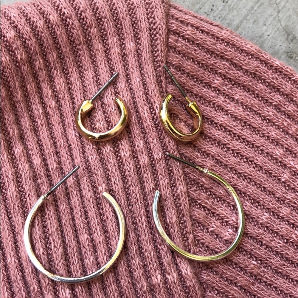 Gold earrings
